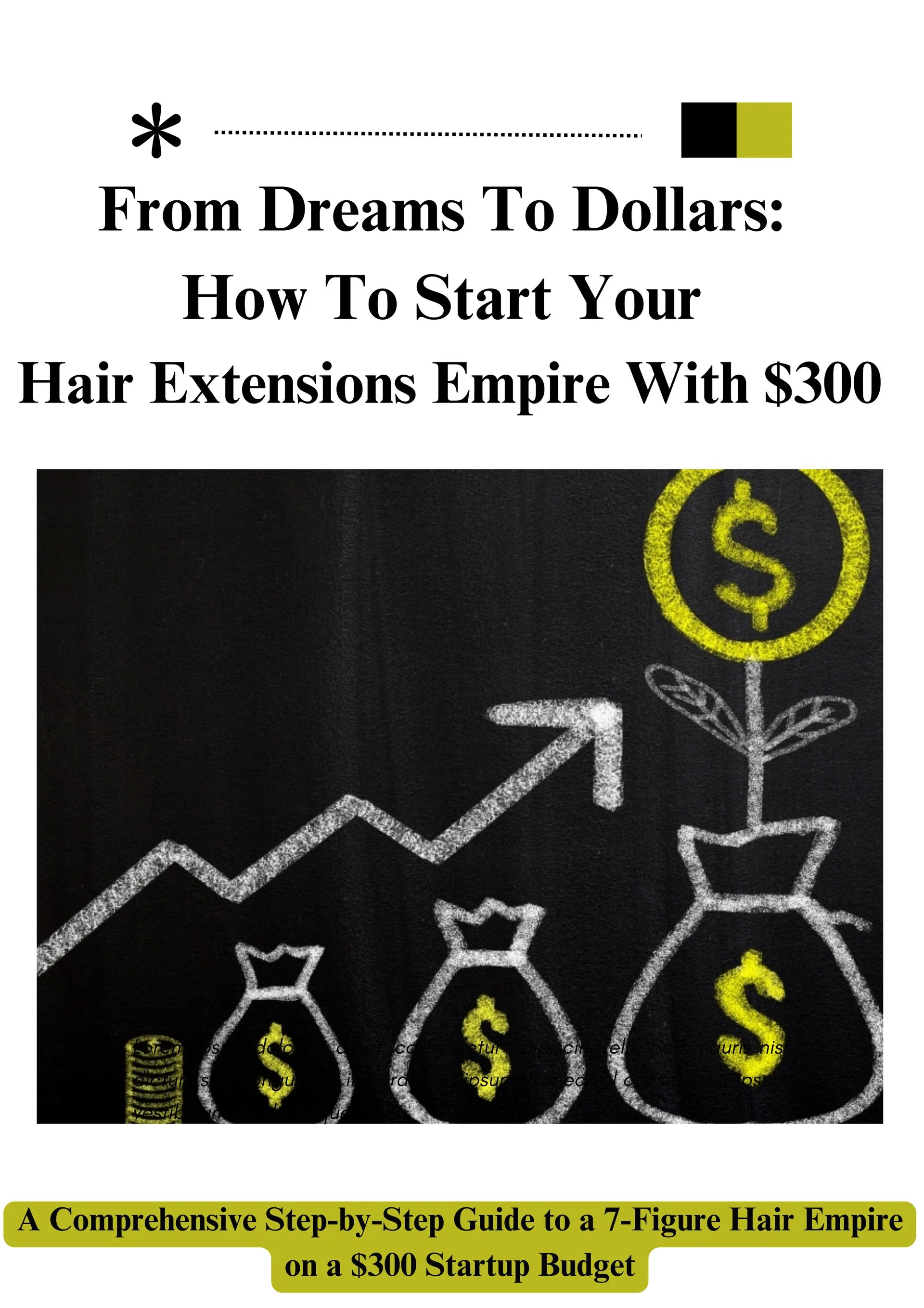 How To Start Your Hair Empire With A $300 Budget